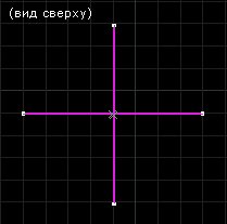 Размещаем второй объект func_illusionary перпендикулярно первому