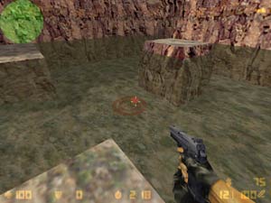 Установленная под водой бомба