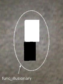 Светильник, превращенный в func_illusionary, НЕ разбивает стену на полигоны