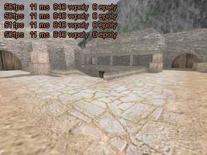 Высокий R_SPEEDS на точке закладки бомбы на карте de_aztec