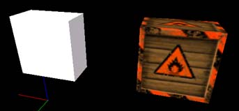 Ошибка Invalid texture у объекта слева