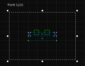 Браш из текстуры SKY на виде спереди